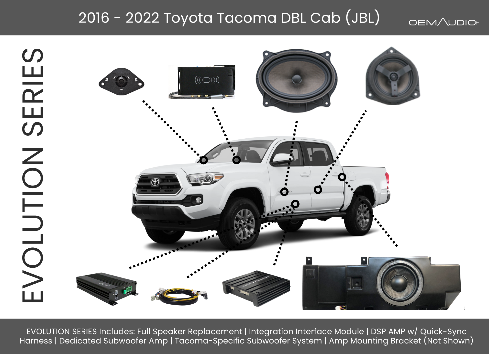 2016-2023TacomaDBLCabw/JBLEvolutionSeries